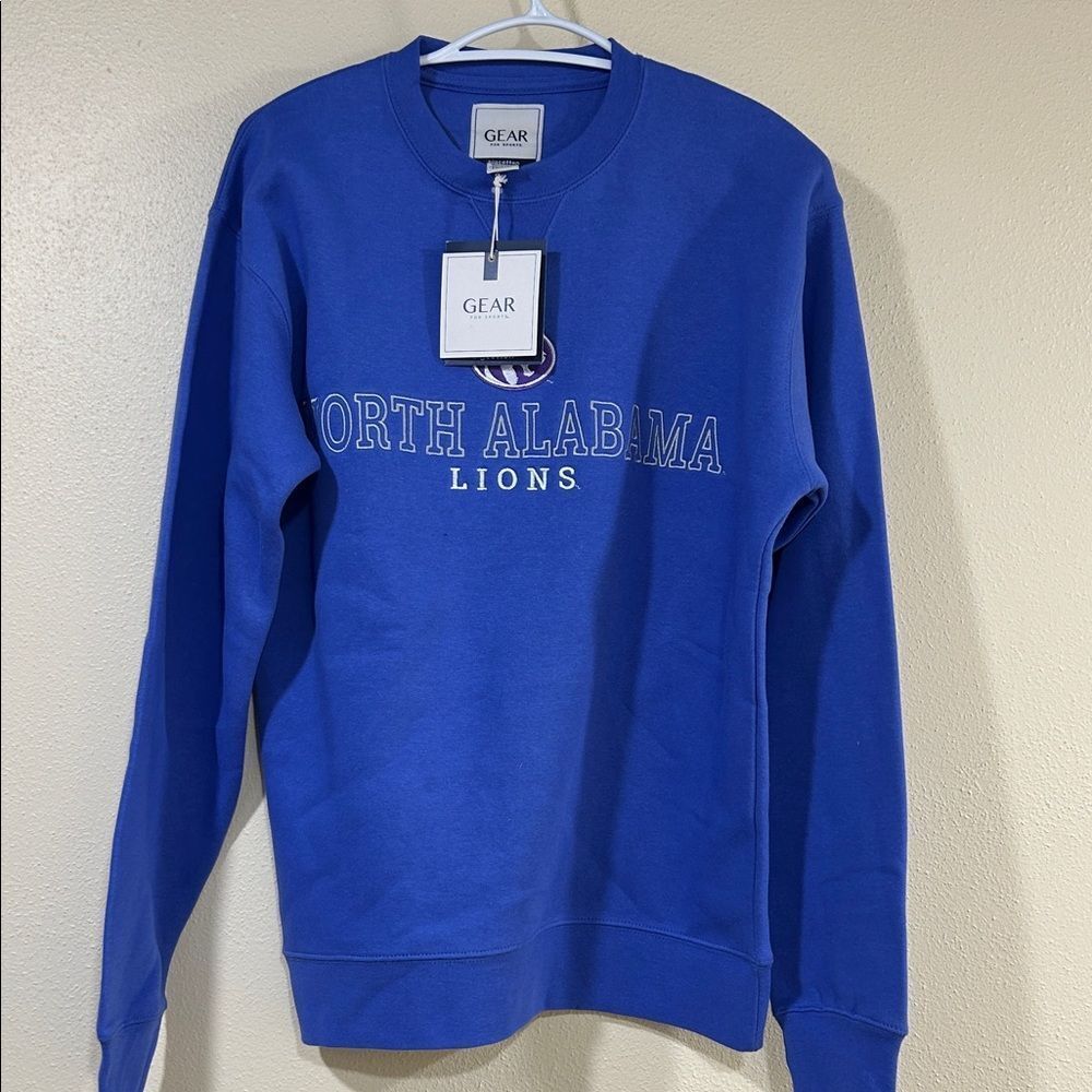 Gear For Sports Blue North Alabama Lions Crewneck Men’s Small Medium NWT Ret $62